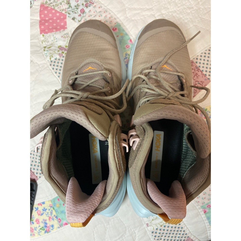 Hoka One One Anacapa 2 Mid GTX Hiking Boots Dune Pink Womens 11 1142831 Gore-Tex - Picture 8 of 11